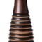 Elegant Decorative Tall Trumpet Shape Floor Vase in Brown - Modern Home Décor Accent, Sleek Tall Floor Vase for Living Room, Entryway, or Dining Room, Perfect for Dried Flowers or Silk Arrangements